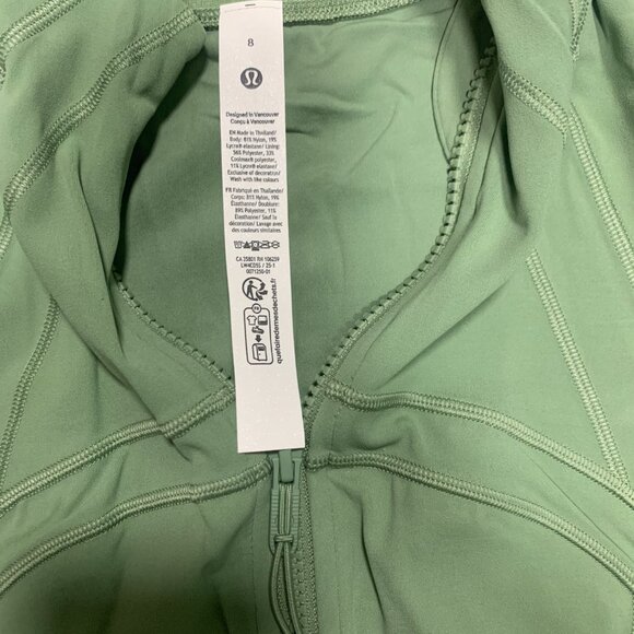 Lululemon NWT Define Jacket Nulu size 8 Desert Green - Picture 4 of 15